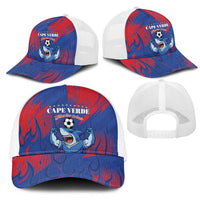 Cape Verde Football Mesh Trucker Cap One Team One Victory - Wonder Print Shop