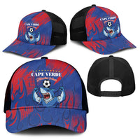 Cape Verde Football Mesh Trucker Cap One Team One Victory - Wonder Print Shop