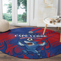Cape Verde Football Round Carpet One Team One Victory - Wonder Print Shop