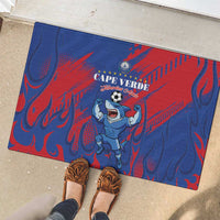 Cape Verde Football Rubber Doormat One Team One Victory - Wonder Print Shop