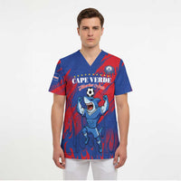 Custom Cape Verde Football Scrub Top One Team One Victory - Wonder Print Shop