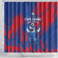 Cape Verde Football Shower Curtain One Team One Victory - Wonder Print Shop