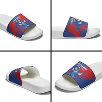 Cape Verde Football Slide Sandals One Team One Victory - Wonder Print Shop
