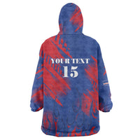 Custom Cape Verde Football Wearable Blanket Hoodie One Team One Victory - Wonder Print Shop
