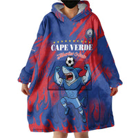 Custom Cape Verde Football Wearable Blanket Hoodie One Team One Victory - Wonder Print Shop