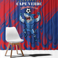 Cape Verde Football Window Curtain One Team One Victory - Wonder Print Shop