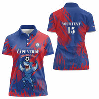 Custom Cape Verde Football Women Polo Shirt One Team One Victory - Wonder Print Shop