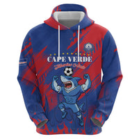 Custom Cape Verde Football Zip Hoodie One Team One Victory - Wonder Print Shop