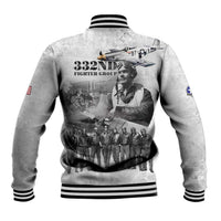 Red Tails Aviators Baseball Jacket WWII Heroes Tribute Retro Style - Wonder Print Shop