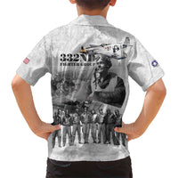 Red Tails Aviators Kid Hawaiian Shirt WWII Heroes Tribute Retro Style - Wonder Print Shop