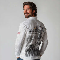 Red Tails Aviators Long Sleeve Polo Shirt WWII Heroes Tribute Retro Style - Wonder Print Shop