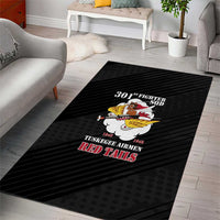Tuskegee Airmen Red Tails Area Rug 301st Fighter Squadron - Black - Wonder Print Shop