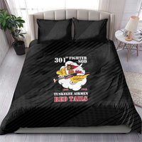 Tuskegee Airmen Red Tails Bedding Set 301st Fighter Squadron - Black - Wonder Print Shop