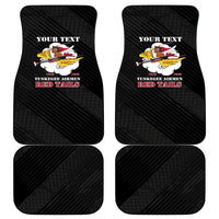 Personalized Tuskegee Airmen Red Tails Car Mats 301st Fighter Squadron - Black - Wonder Print Shop
