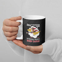 Personalized Tuskegee Airmen Red Tails Ceramic Mug 301st Fighter Squadron - Black - Wonder Print Shop