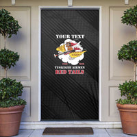 Personalized Tuskegee Airmen Red Tails Door Cover 301st Fighter Squadron - Black - Wonder Print Shop