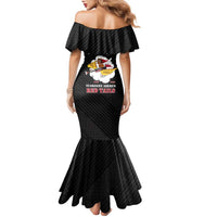 Personalized Tuskegee Airmen Red Tails Family Matching Mermaid Dress and Hawaiian Shirt 301st Fighter Squadron - Black - Wonder Print Shop