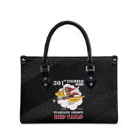 Tuskegee Airmen Red Tails Leather Bag 301st Fighter Squadron - Black - Wonder Print Shop