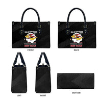 Tuskegee Airmen Red Tails Leather Bag 301st Fighter Squadron - Black - Wonder Print Shop