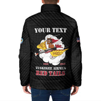 Personalized Tuskegee Airmen Red Tails Padded Jacket 301st Fighter Squadron - Black - Wonder Print Shop