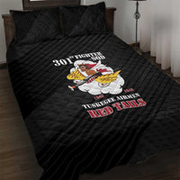Tuskegee Airmen Red Tails Quilt Bed Set 301st Fighter Squadron - Black - Wonder Print Shop