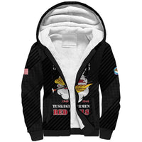 Personalized Tuskegee Airmen Red Tails Sherpa Hoodie 301st Fighter Squadron - Black - Wonder Print Shop