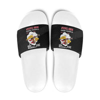 Tuskegee Airmen Red Tails Slide Sandals 301st Fighter Squadron - Black - Wonder Print Shop