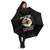 Tuskegee Airmen Red Tails Umbrella 301st Fighter Squadron - Black - Wonder Print Shop