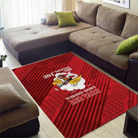Tuskegee Airmen Red Tails Area Rug 301st Fighter Squadron - Red - Wonder Print Shop