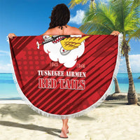 Tuskegee Airmen Red Tails Beach Blanket 301st Fighter Squadron - Red - Wonder Print Shop