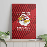 Tuskegee Airmen Red Tails Canvas Wall Art 301st Fighter Squadron - Red - Wonder Print Shop