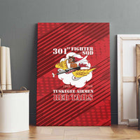 Tuskegee Airmen Red Tails Canvas Wall Art 301st Fighter Squadron - Red - Wonder Print Shop