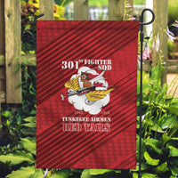 Tuskegee Airmen Red Tails Garden Flag 301st Fighter Squadron - Red - Wonder Print Shop