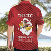 Personalized Tuskegee Airmen Red Tails Hawaiian Shirt 301st Fighter Squadron - Red - Wonder Print Shop