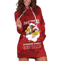 Personalized Tuskegee Airmen Red Tails Hoodie Dress 301st Fighter Squadron - Red - Wonder Print Shop