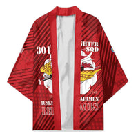 Personalized Tuskegee Airmen Red Tails Kimono 301st Fighter Squadron - Red - Wonder Print Shop