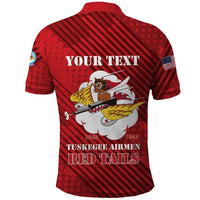 Personalized Tuskegee Airmen Red Tails Polo Shirt 301st Fighter Squadron - Red - Wonder Print Shop
