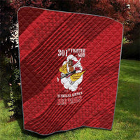 Tuskegee Airmen Red Tails Quilt 301st Fighter Squadron - Red - Wonder Print Shop