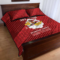 Tuskegee Airmen Red Tails Quilt Bed Set 301st Fighter Squadron - Red - Wonder Print Shop
