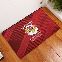 Tuskegee Airmen Red Tails Rubber Doormat 301st Fighter Squadron - Red - Wonder Print Shop