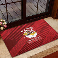 Tuskegee Airmen Red Tails Rubber Doormat 301st Fighter Squadron - Red - Wonder Print Shop