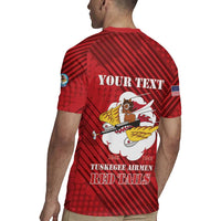 Personalized Tuskegee Airmen Red Tails Rugby Jersey 301st Fighter Squadron - Red - Wonder Print Shop