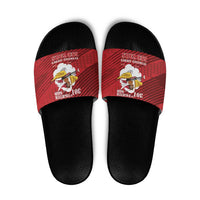 Tuskegee Airmen Red Tails Slide Sandals 301st Fighter Squadron - Red - Wonder Print Shop