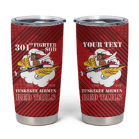 Personalized Tuskegee Airmen Red Tails Tumbler Cup 301st Fighter Squadron - Red - Wonder Print Shop