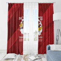 Tuskegee Airmen Red Tails Window Curtain 301st Fighter Squadron - Red - Wonder Print Shop