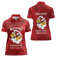 Personalized Tuskegee Airmen Red Tails Women Polo Shirt 301st Fighter Squadron - Red - Wonder Print Shop
