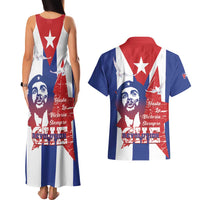 Cuba Liberation Day Couples Matching Tank Maxi Dress and Hawaiian Shirt Che Guevara Revolution - Wonder Print Shop