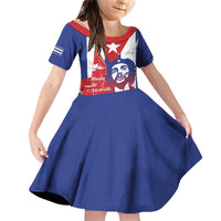 Cuba Liberation Day Family Matching Off Shoulder Short Dress and Hawaiian Shirt Che Guevara Revolution - Wonder Print Shop