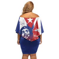 Cuba Liberation Day Family Matching Off Shoulder Short Dress and Hawaiian Shirt Che Guevara Revolution - Wonder Print Shop