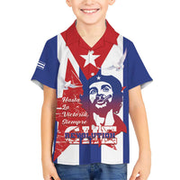 Cuba Liberation Day Family Matching Short Sleeve Bodycon Dress and Hawaiian Shirt Che Guevara Revolution - Wonder Print Shop